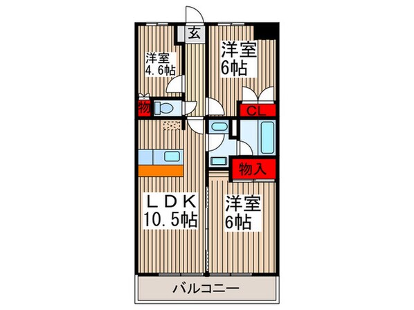 プレステ－ジ浦和の物件間取画像